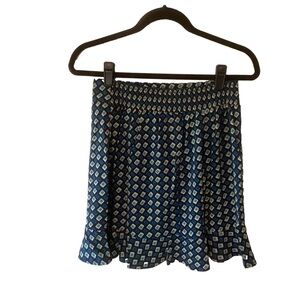 NEW Band of the Free Colette Teal Diamond Mini Skirt M Black/Deep Teal